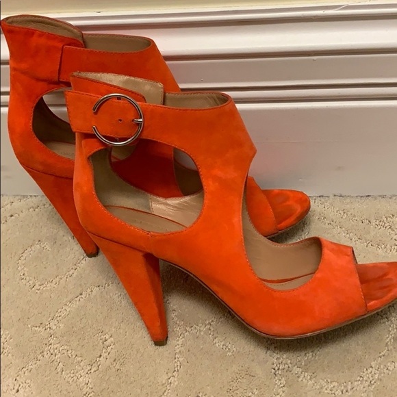 Sigerson Morrison Red Women's Suede Shoes Sz 9 - Picture 2 of 6